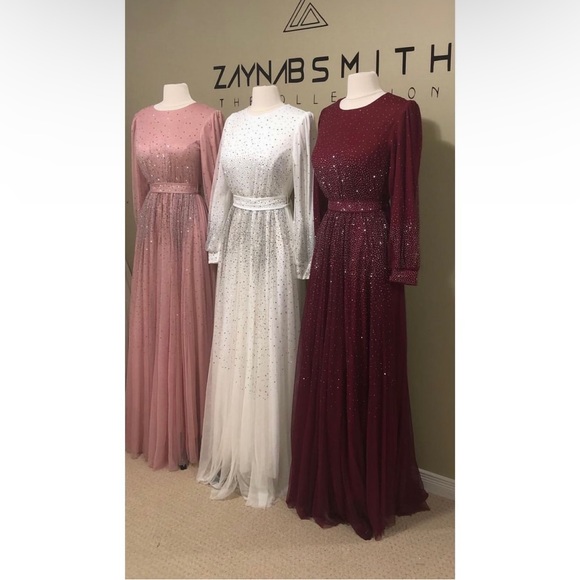 Pink beaded dress with belt - Picture 9 of 14